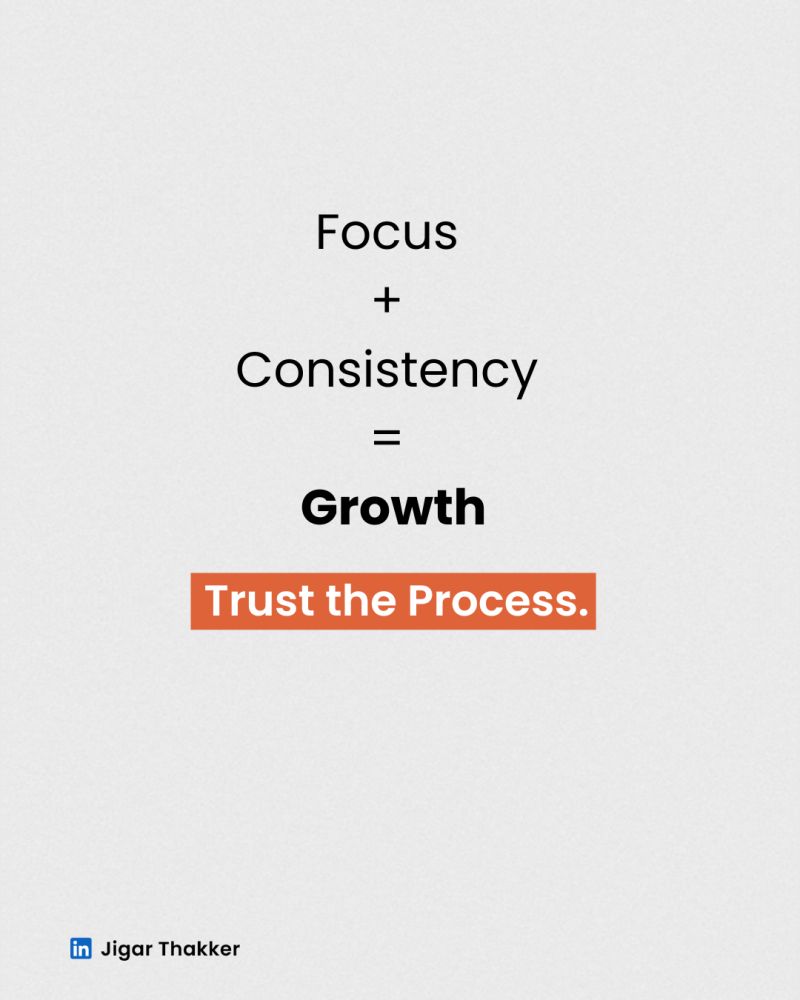 Growth Starts with People, Focus, and Consistency